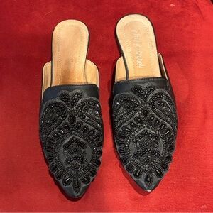 Jeffrey Campbell Black Beaded Mules